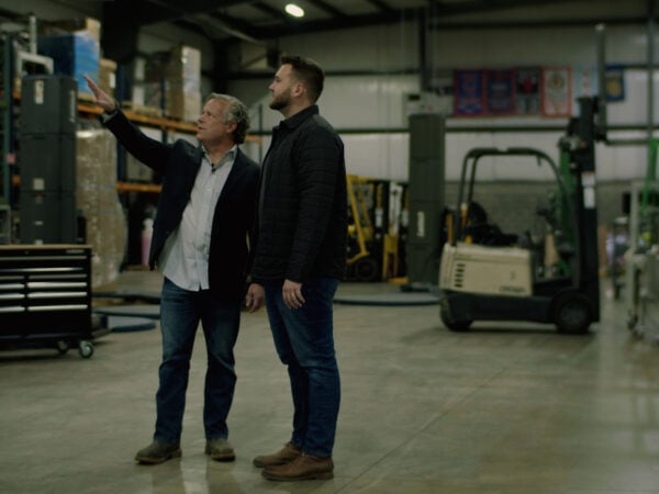 men discussing something