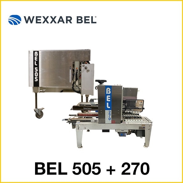 Refurbished Bel 505 + 270 Case Erector and Sealer Combination